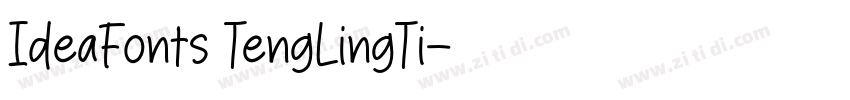 IdeaFonts TengLingTi字体转换